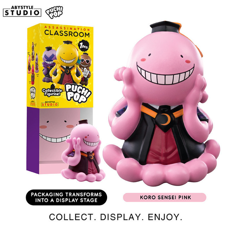 ABYstyle - Assassination Classroom - Set von 8 Soft Vinyl Figuren Puchipop Koro-sensei