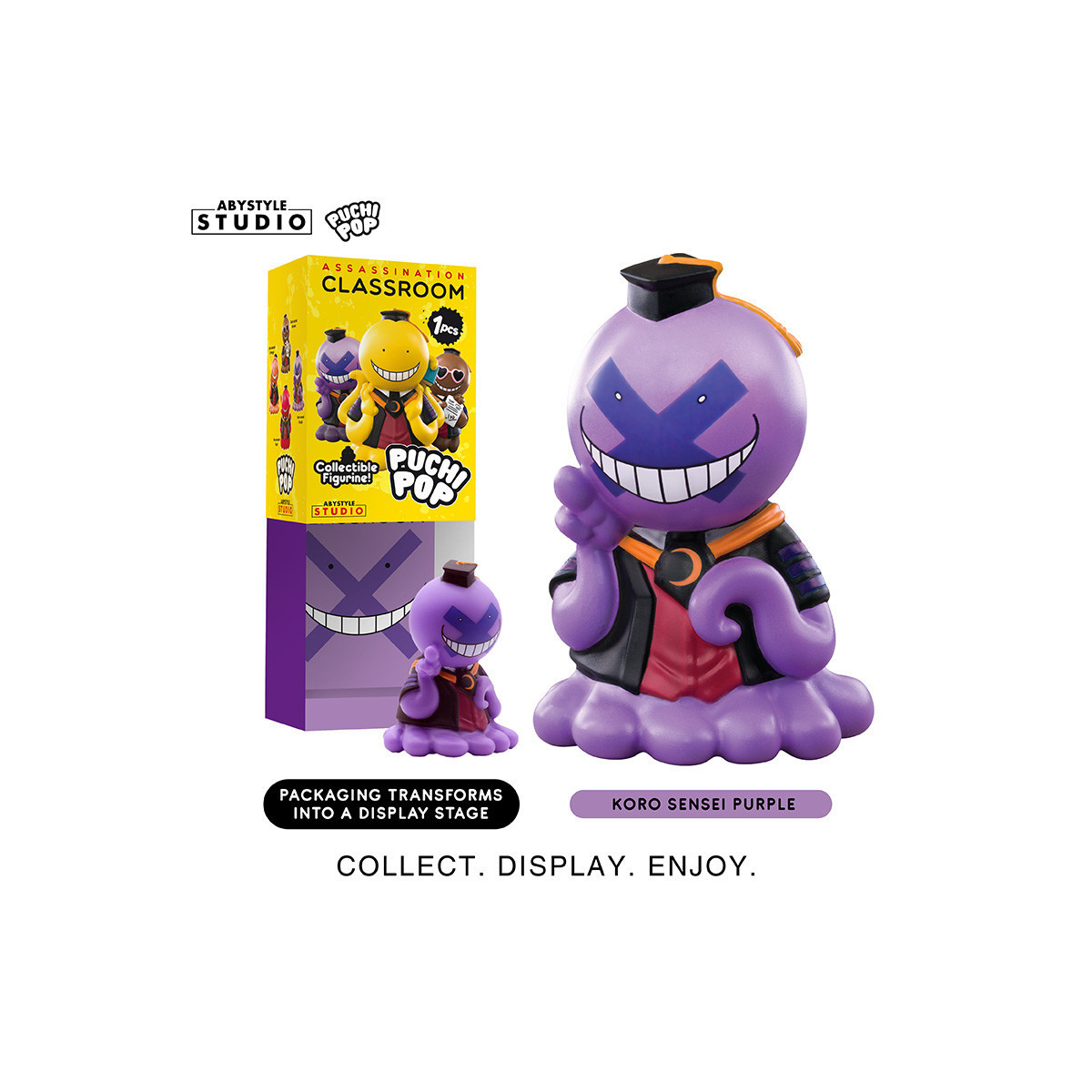 ABYstyle - Assassination Classroom - Set von 8 Soft Vinyl Figuren Puchipop Koro-sensei
