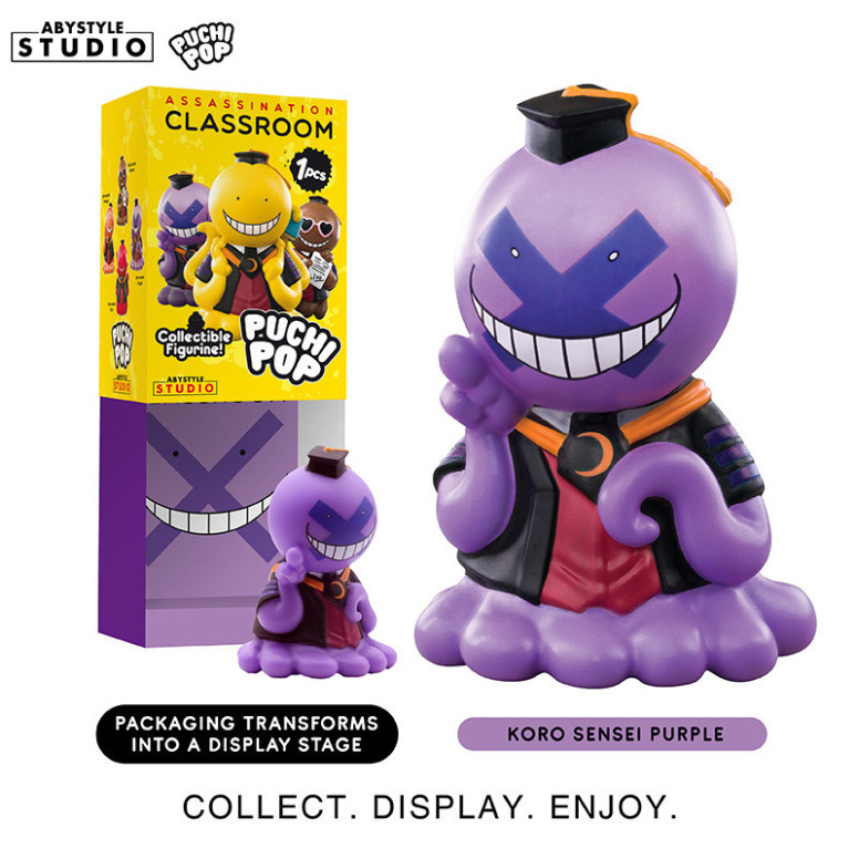 ABYstyle - Assassination Classroom - Set von 8 Soft Vinyl Figuren Puchipop Koro-sensei