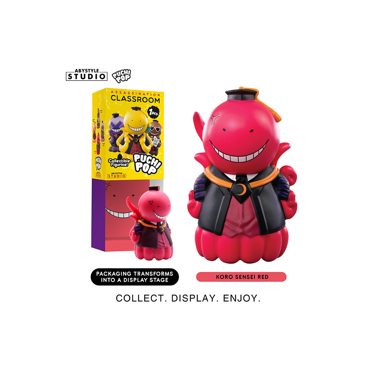 ABYstyle - Assassination Classroom - Set von 8 Soft Vinyl Figuren Puchipop Koro-sensei