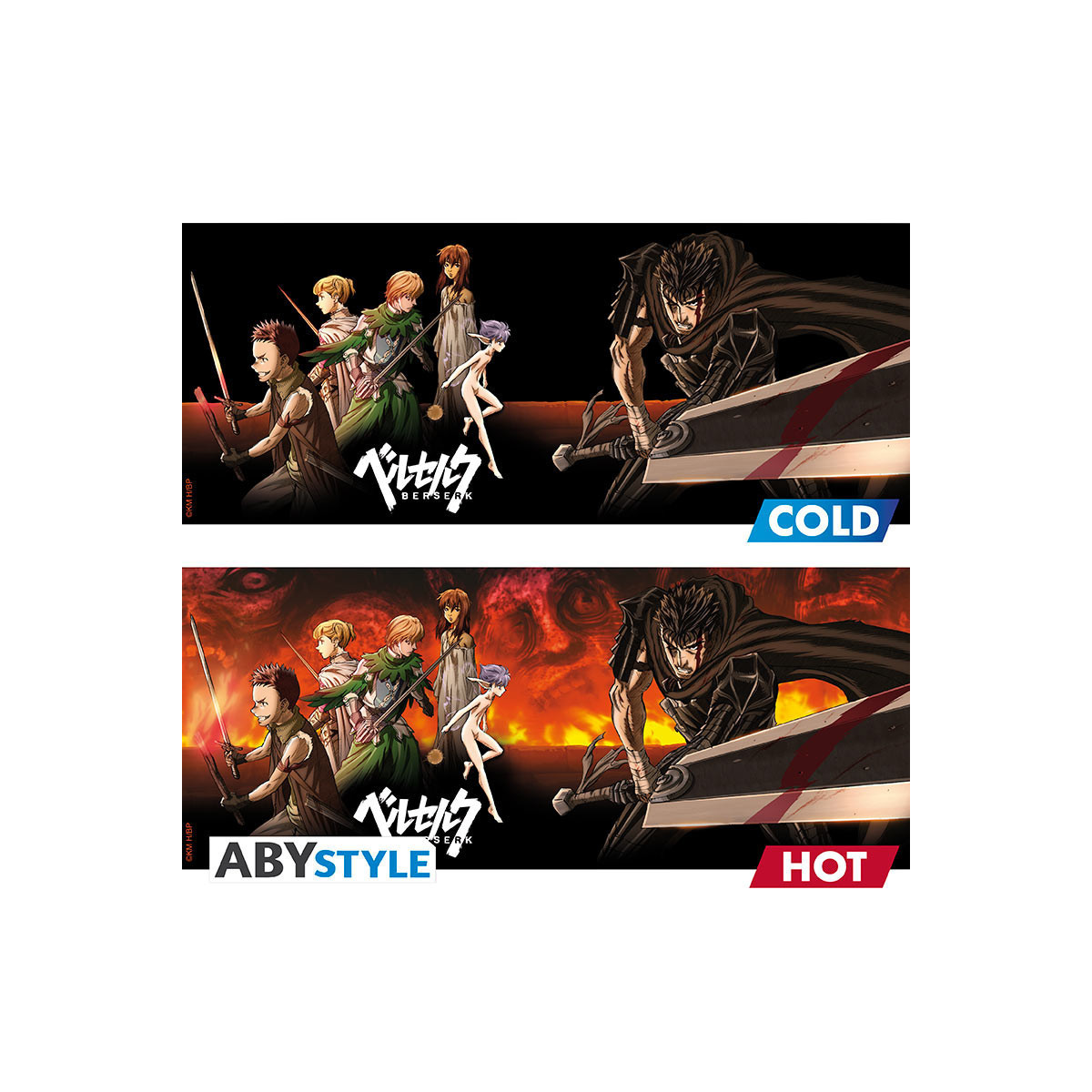 ABYstyle - Berserk - Thermo-reaktiver Becher 460 ml