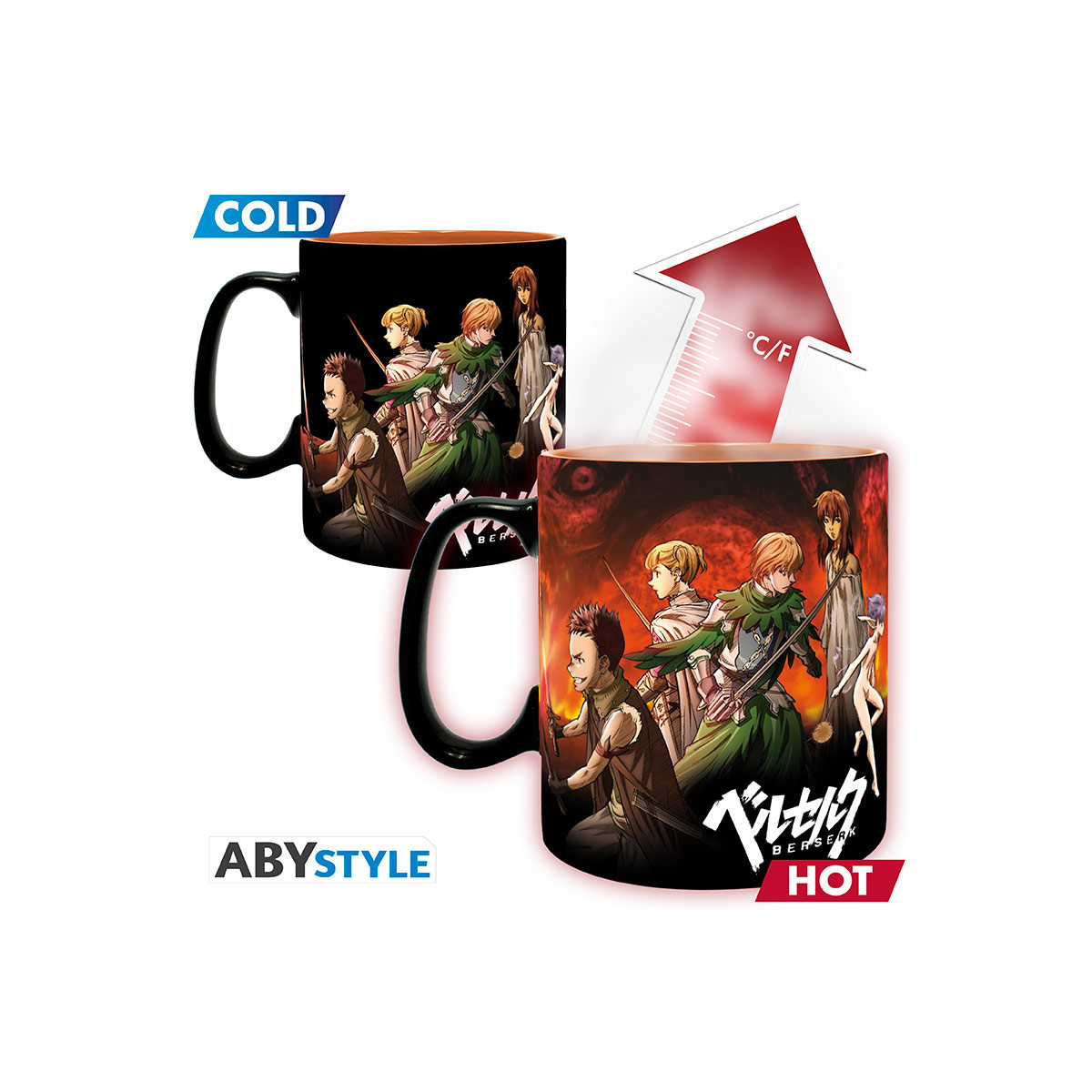 ABYstyle - Berserk - Thermo-reaktiver Becher 460 ml