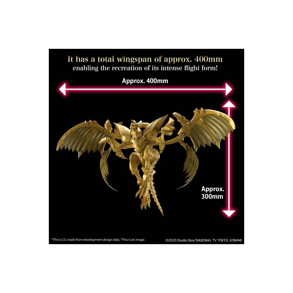 Bandai Yu-Gi-Oh Figur Rise Standard Amplified - Egyptian God Winged Dragon Of Ra