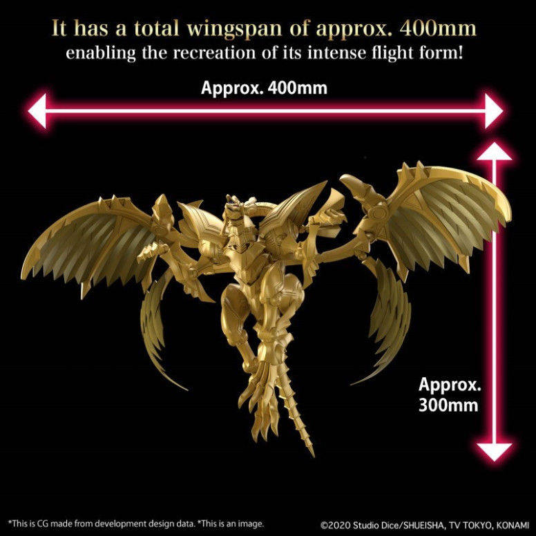 Bandai Yu-Gi-Oh Figur Rise Standard Amplified - Egyptian God Winged Dragon Of Ra