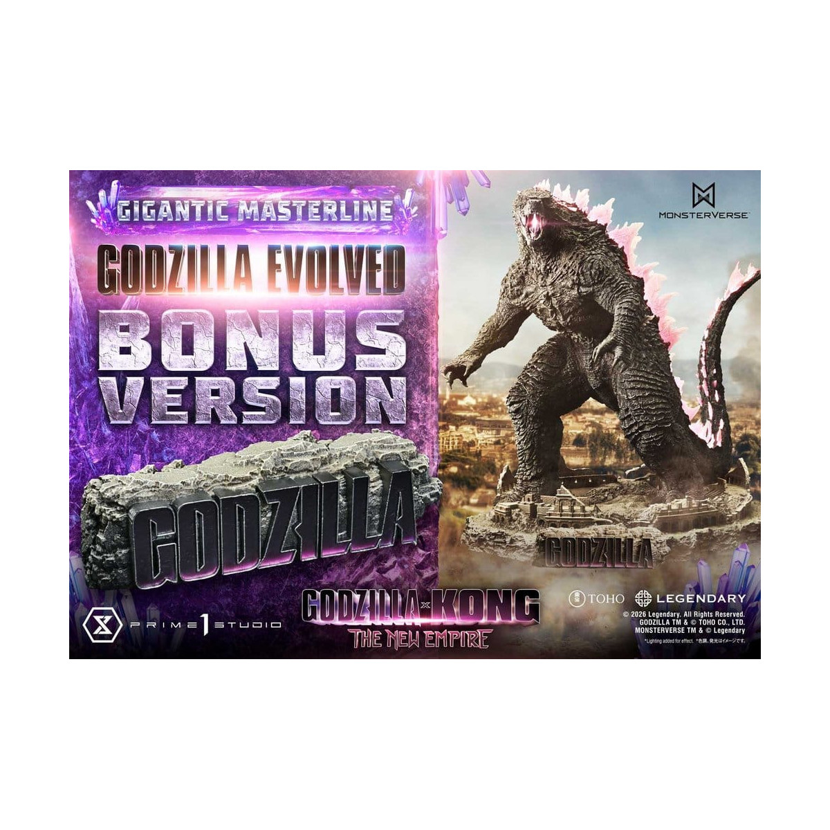Prime 1 Studio - Godzilla Evolved Bonus Ver. - Godzilla x Kong: The New Empire Gigantic Masterline Series