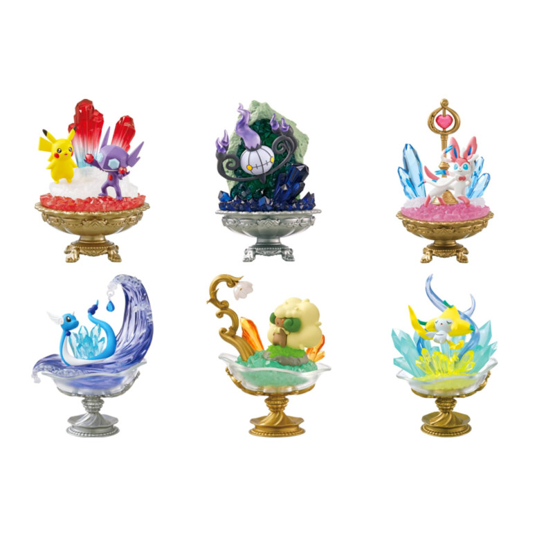Re-Ment - Pokémon - GEMSTONE COLLECTION 2 Set von 6 Figuren in Blind Box.