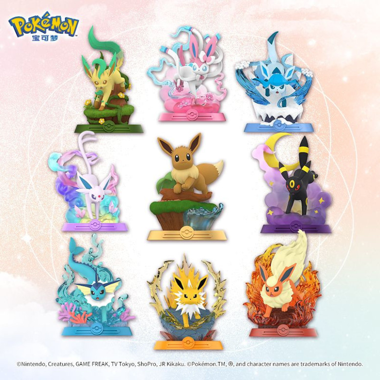 Funism - Pokémon - EVOLI EVOLUTION Set von 8 Figuren in Blind Box - Eevolution Collection