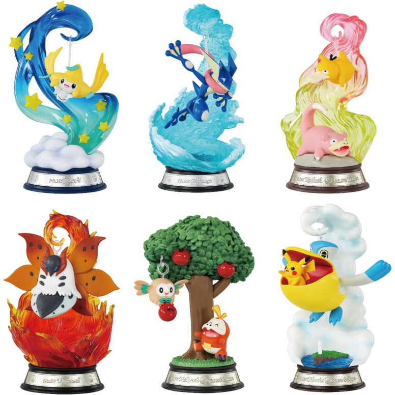 Re-Ment - Pokémon - SWING VIGNETTE COLLECTION 3 Set von 6 Figuren in Blind Box.
