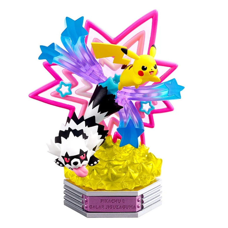 Re-Ment - Pokémon - NEON PARTY Set von 6 Figuren in Blind Box.