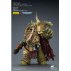Joytoy - Death Guard - Plague Marine Champion with Plasma Pistol and Power Fist 1/18 - Warhammer 40k