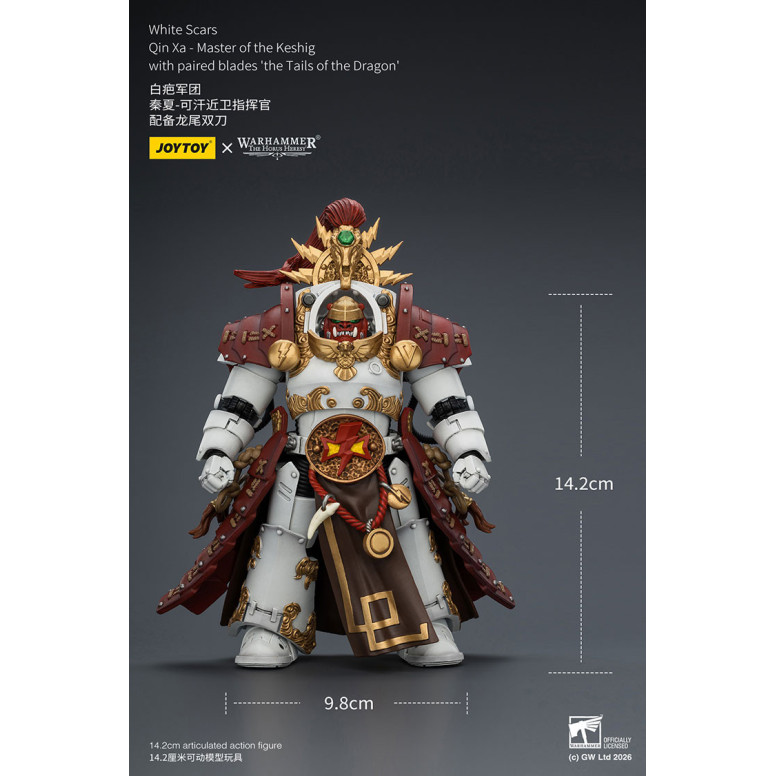 JoyToy Space Marines - White Scars - Qin Xa-Master of the Keshig with paired blades "theTails of the Dragon" 1/18