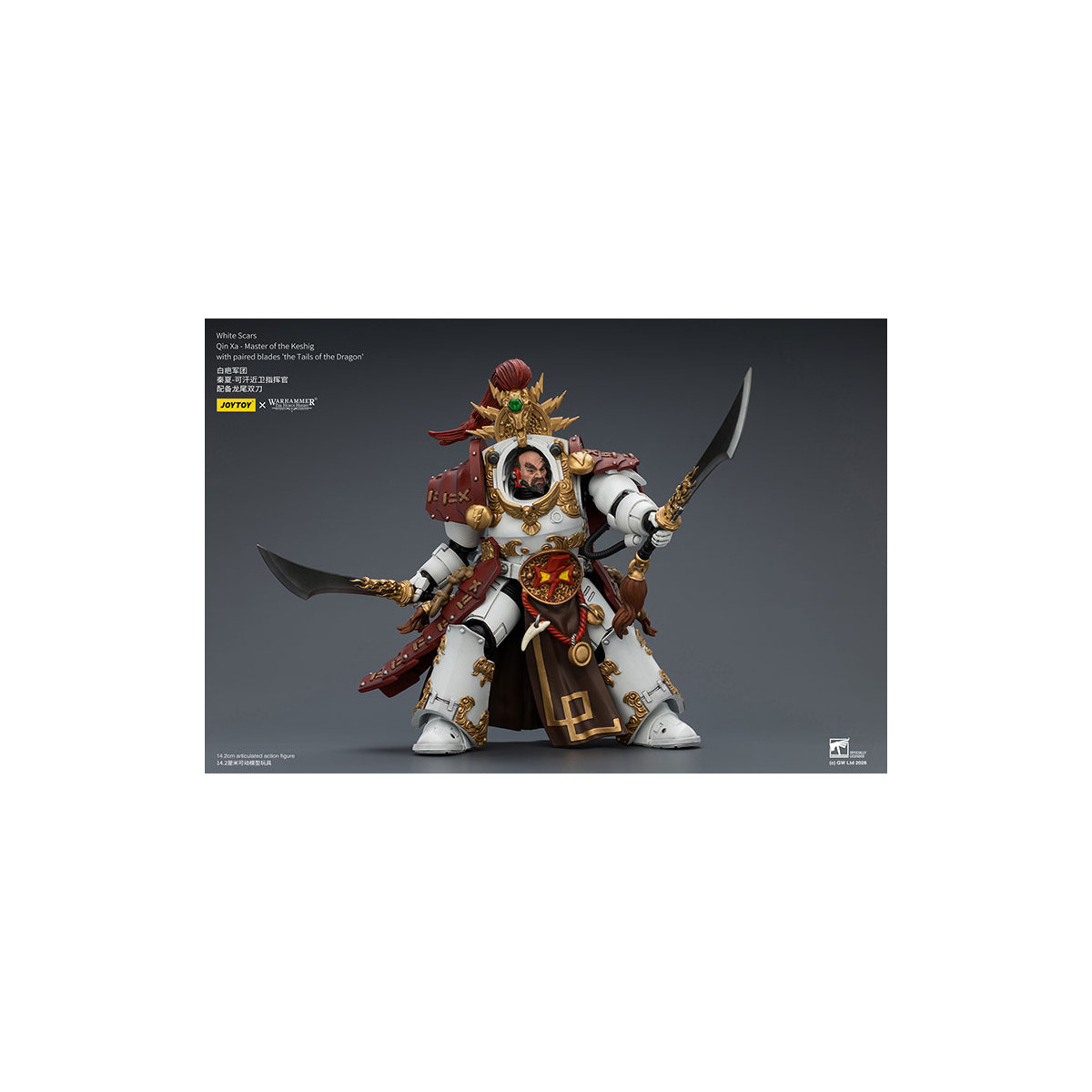 JoyToy Space Marines - White Scars - Qin Xa-Master of the Keshig with paired blades "theTails of the Dragon" 1/18