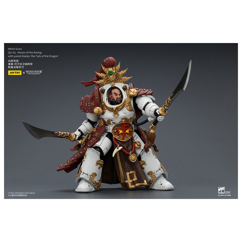 JoyToy Space Marines - White Scars - Qin Xa-Master of the Keshig with paired blades "theTails of the Dragon" 1/18