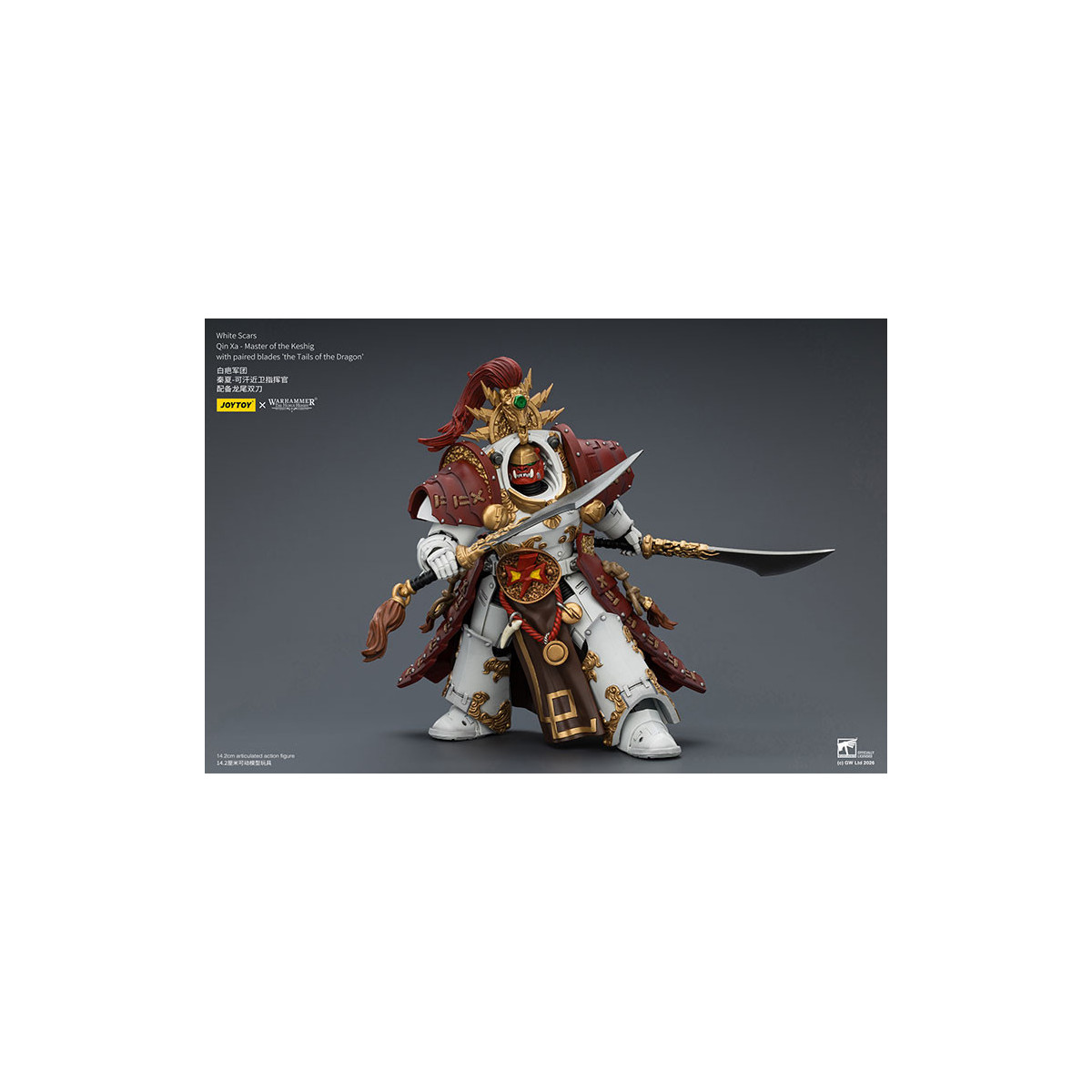 JoyToy Space Marines - White Scars - Qin Xa-Master of the Keshig with paired blades "theTails of the Dragon" 1/18