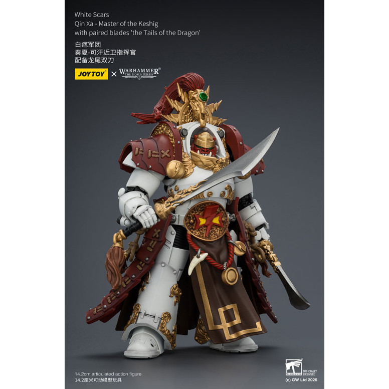 JoyToy Space Marines - White Scars - Qin Xa-Master of the Keshig with paired blades "theTails of the Dragon" 1/18