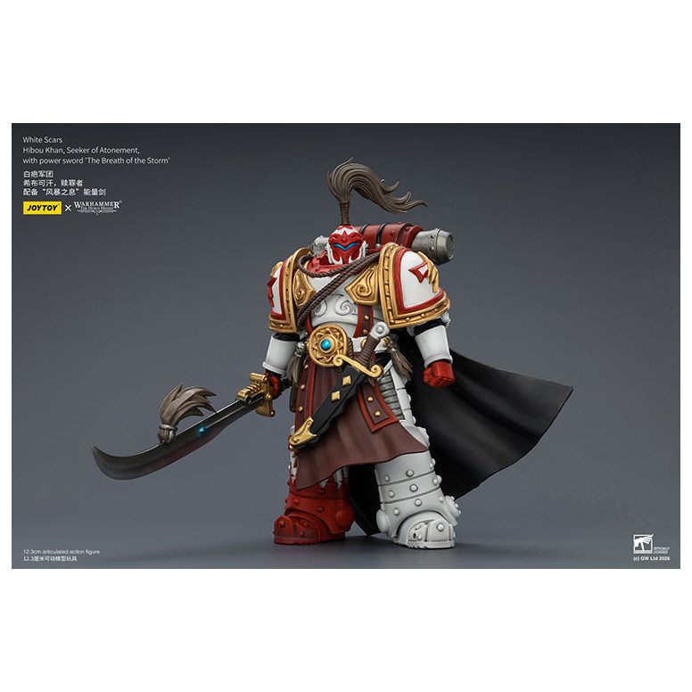 JoyToy Space Marines - Weiße Stars - Eule Khan,Seeker of Atonement,with power sword "The Breath of the Storm" 1/18