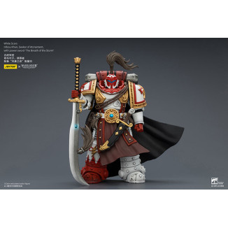 JoyToy Space Marines - Weiße Stars - Eule Khan,Seeker of Atonement,with power sword "The Breath of the Storm" 1/18