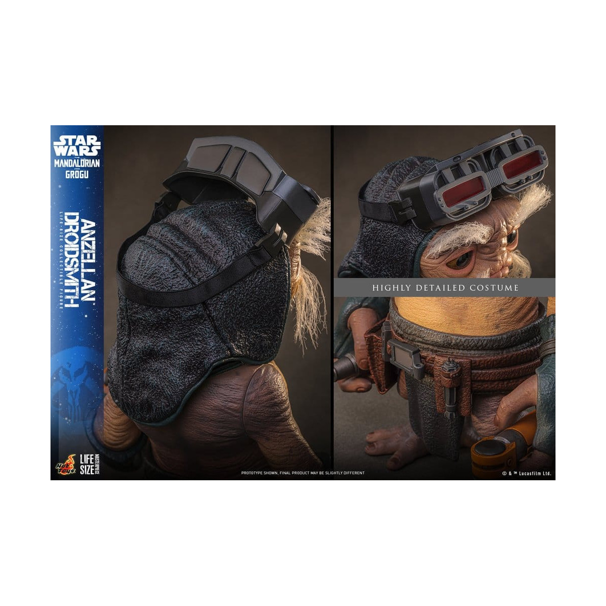 Hot toys Star Wars - Anzellan Droidsmith Life-Size Masterpiece Series - Star Wars: The Mandalorian & Grogu
