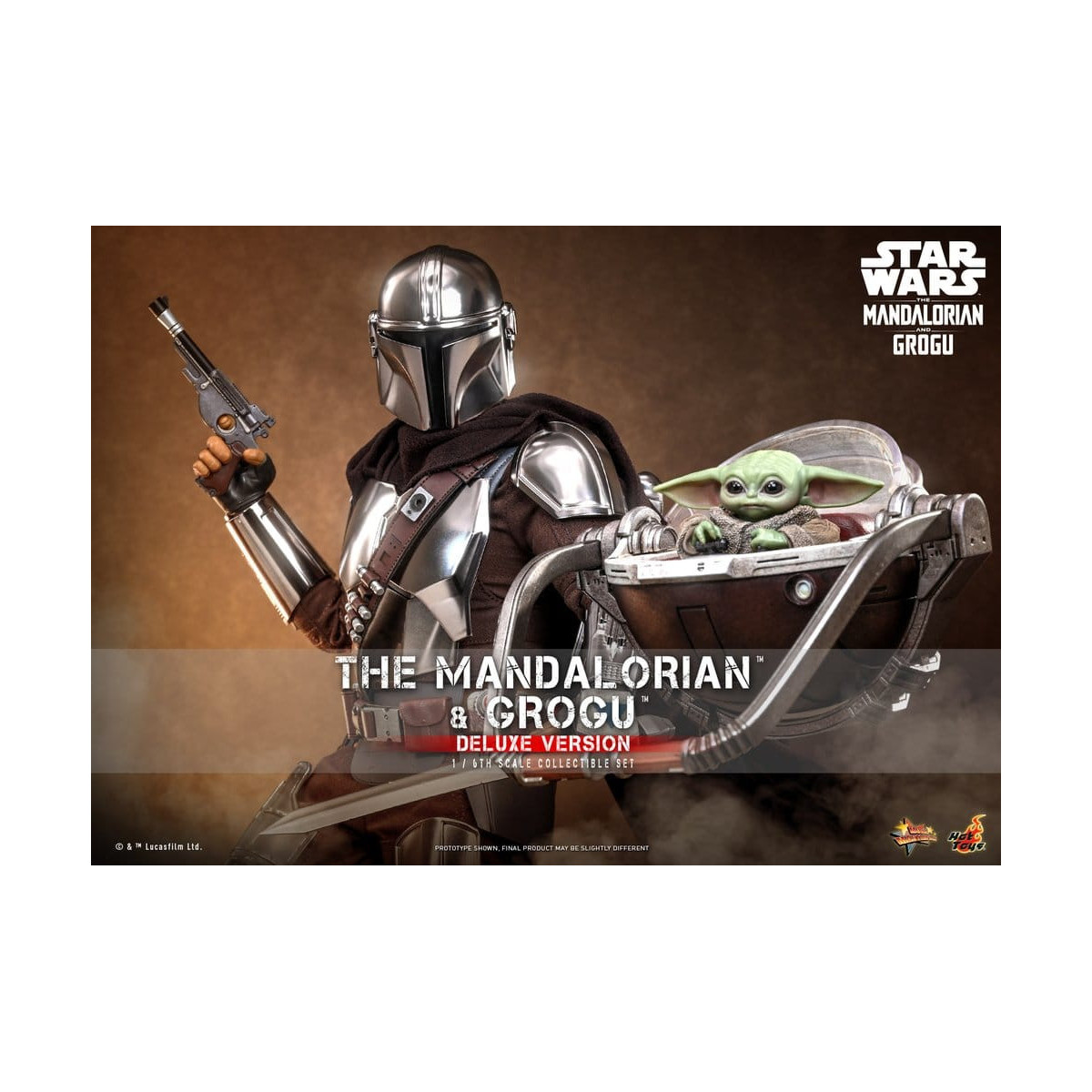 Hot Toys Star Wars - The Mandalorian and Grogu (Deluxe Version) MMS 1/6 - Star Wars: The Mandalorian & Grogu