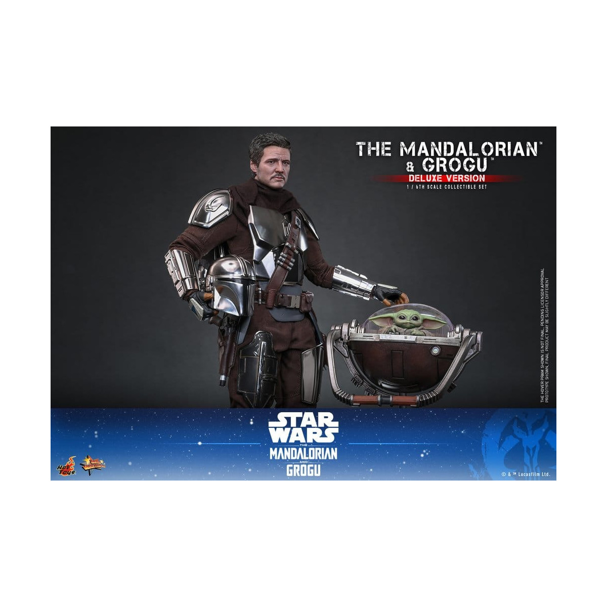 Hot Toys Star Wars - The Mandalorian and Grogu (Deluxe Version) MMS 1/6 - Star Wars: The Mandalorian & Grogu