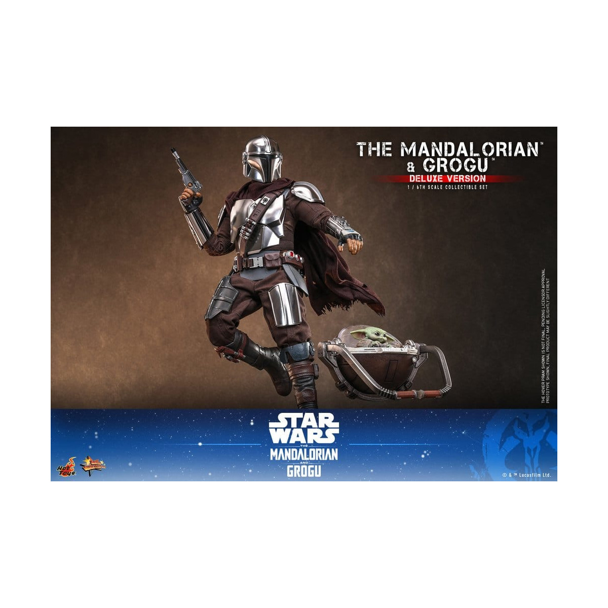 Hot Toys Star Wars - The Mandalorian and Grogu (Deluxe Version) MMS 1/6 - Star Wars: The Mandalorian & Grogu