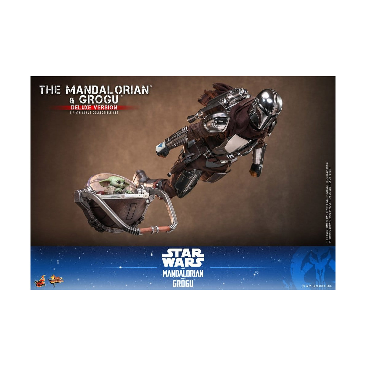 Hot Toys Star Wars - The Mandalorian and Grogu (Deluxe Version) MMS 1/6 - Star Wars: The Mandalorian & Grogu