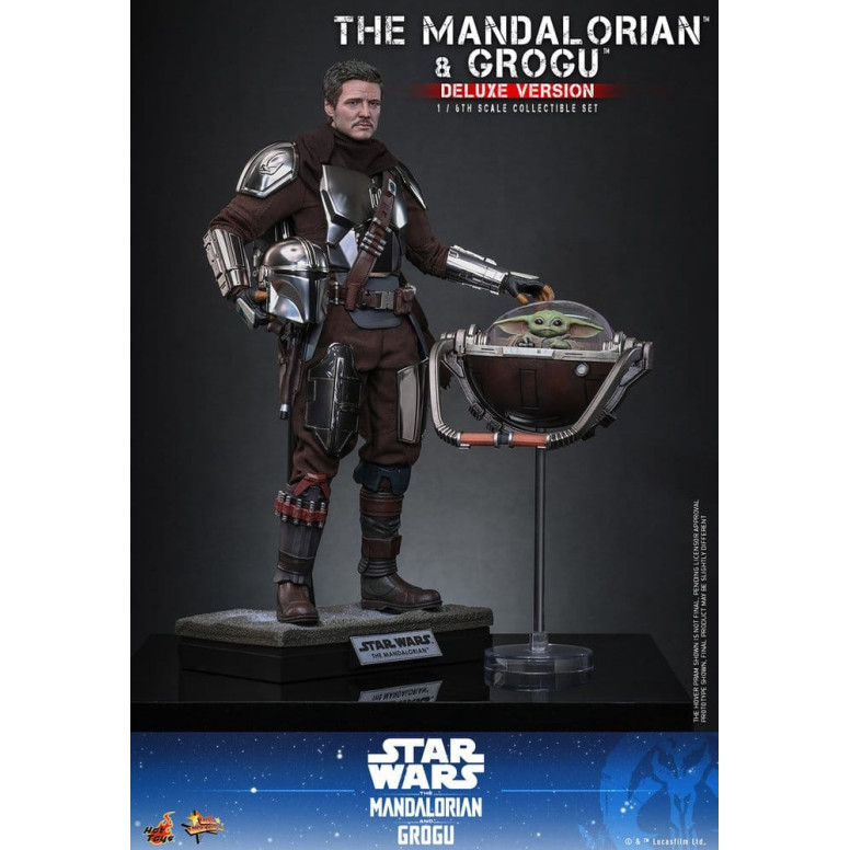 Hot Toys Star Wars - The Mandalorian and Grogu (Deluxe Version) MMS 1/6 - Star Wars: The Mandalorian & Grogu