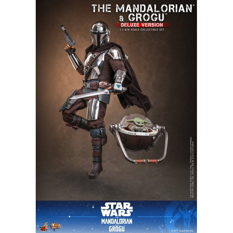 Hot Toys Star Wars - The Mandalorian and Grogu (Deluxe Version) MMS 1/6 - Star Wars: The Mandalorian & Grogu