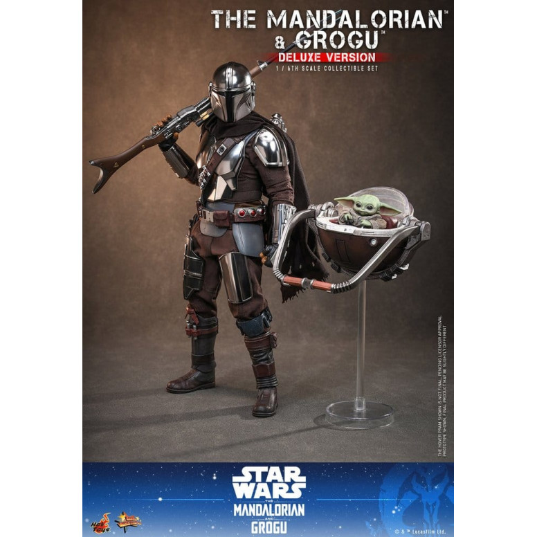 Hot Toys Star Wars - The Mandalorian and Grogu (Deluxe Version) MMS 1/6 - Star Wars: The Mandalorian & Grogu
