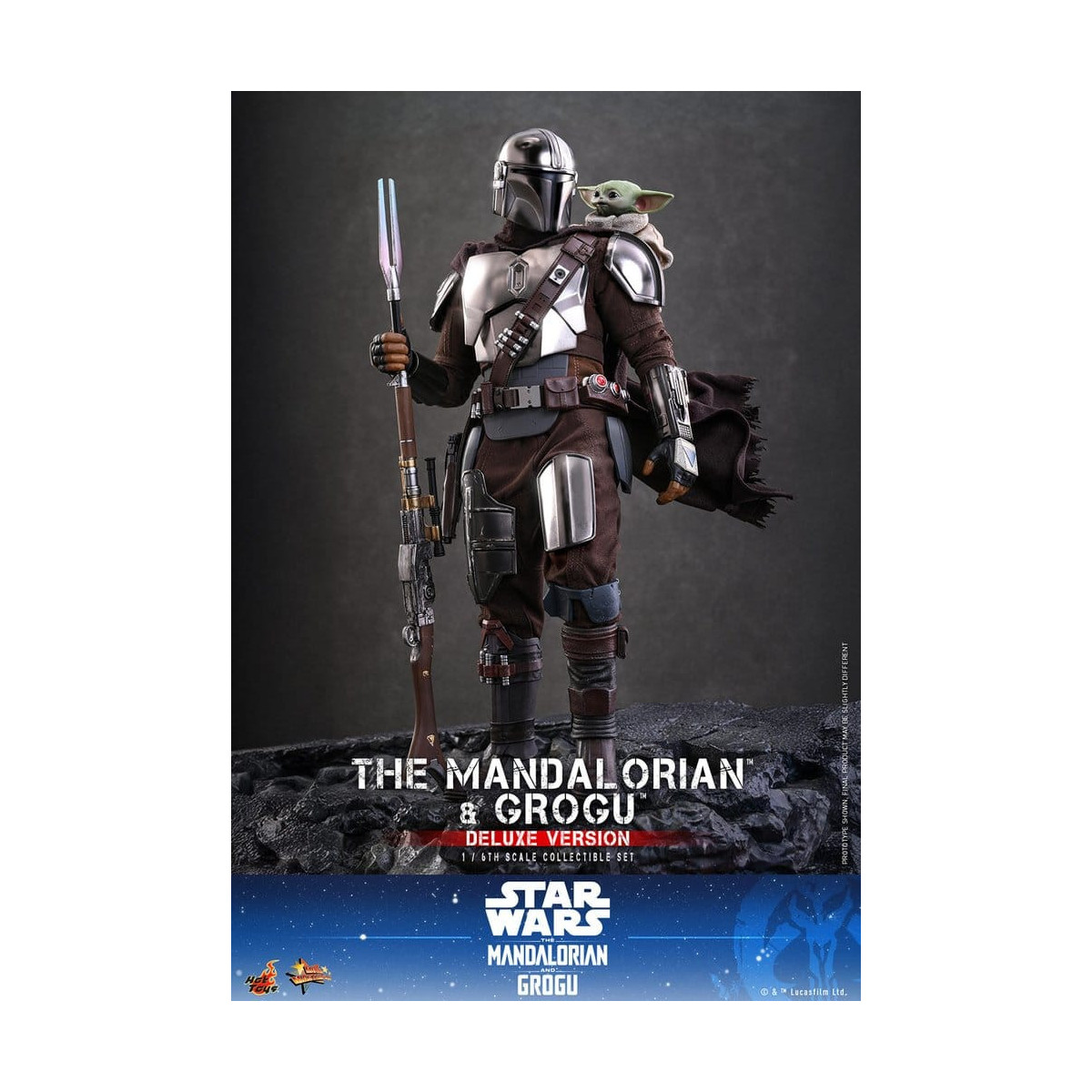 Hot Toys Star Wars - The Mandalorian and Grogu (Deluxe Version) MMS 1/6 - Star Wars: The Mandalorian & Grogu