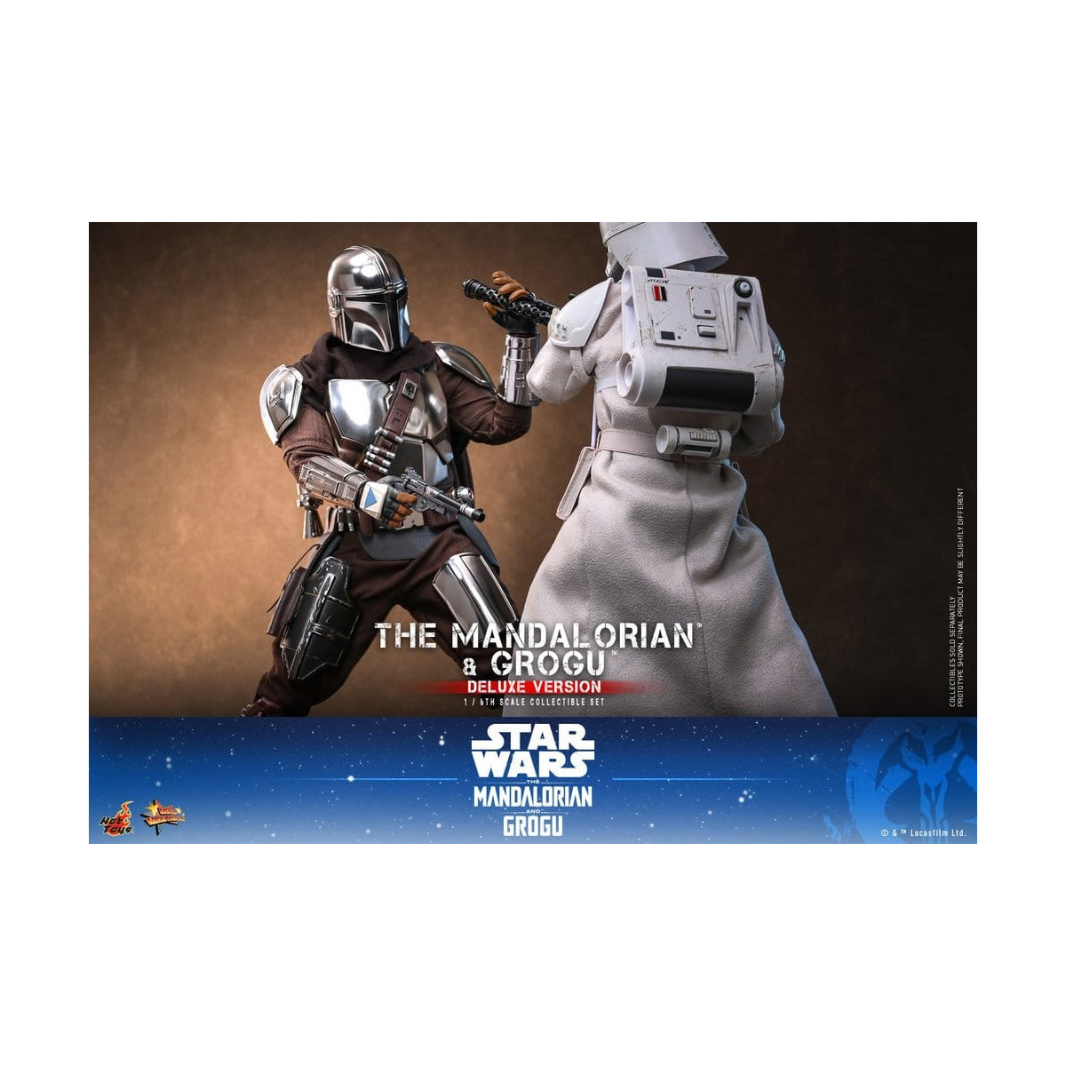 Hot Toys Star Wars - The Mandalorian and Grogu (Deluxe Version) MMS 1/6 - Star Wars: The Mandalorian & Grogu