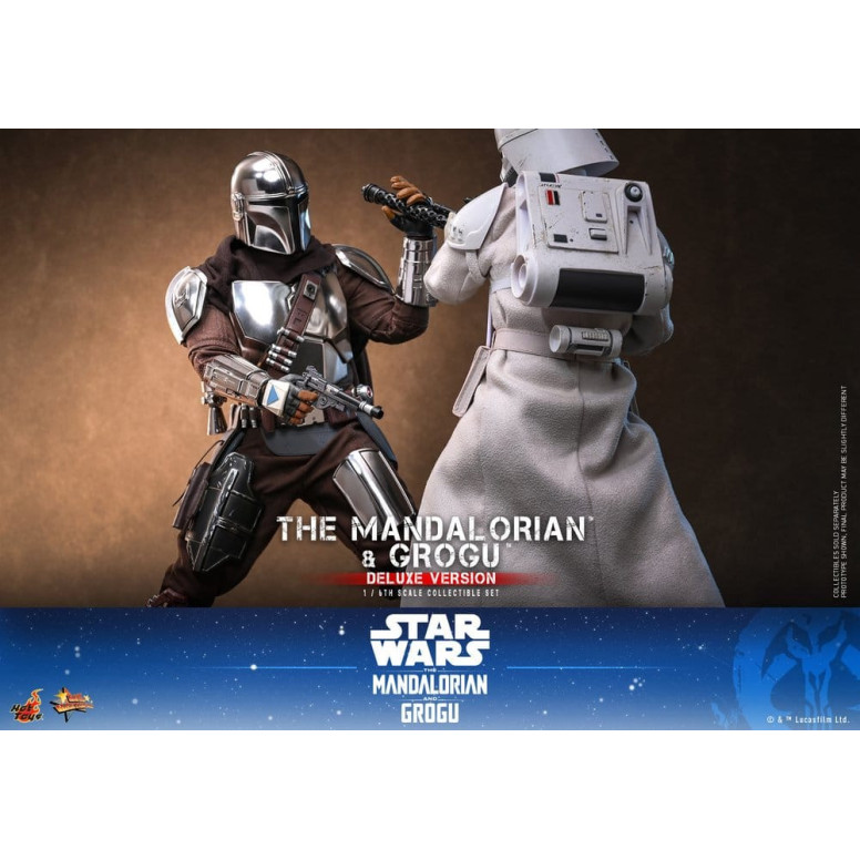 Hot Toys Star Wars - The Mandalorian and Grogu (Deluxe Version) MMS 1/6 - Star Wars: The Mandalorian & Grogu