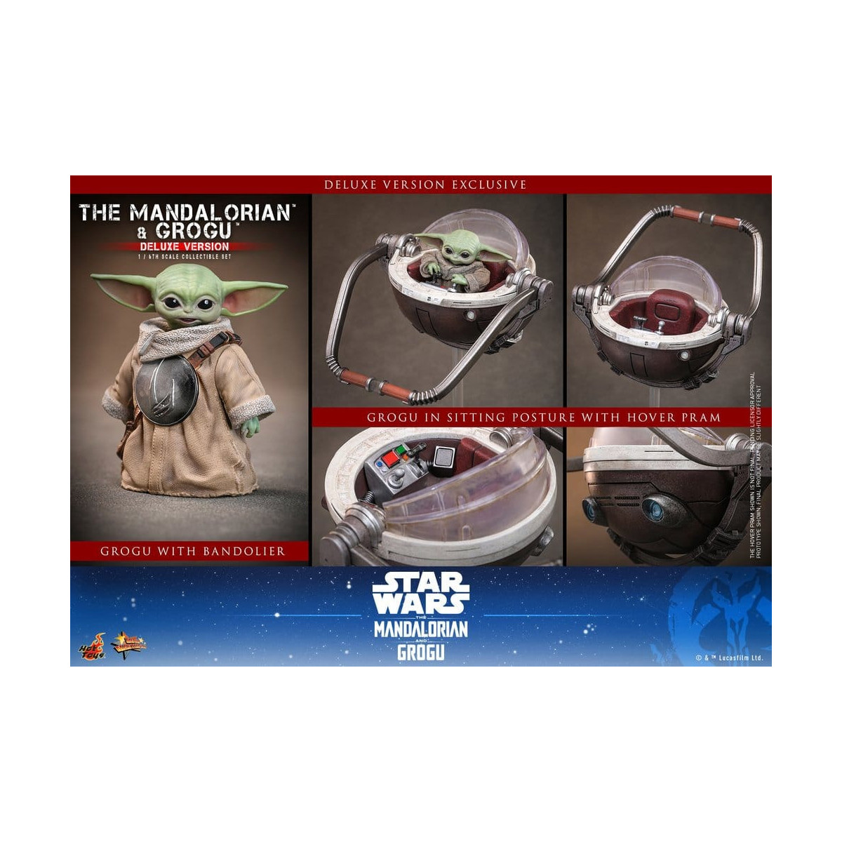 Hot Toys Star Wars - The Mandalorian and Grogu (Deluxe Version) MMS 1/6 - Star Wars: The Mandalorian & Grogu