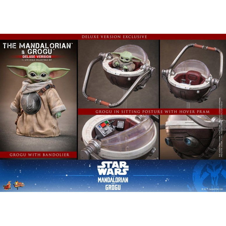 Hot Toys Star Wars - The Mandalorian and Grogu (Deluxe Version) MMS 1/6 - Star Wars: The Mandalorian & Grogu