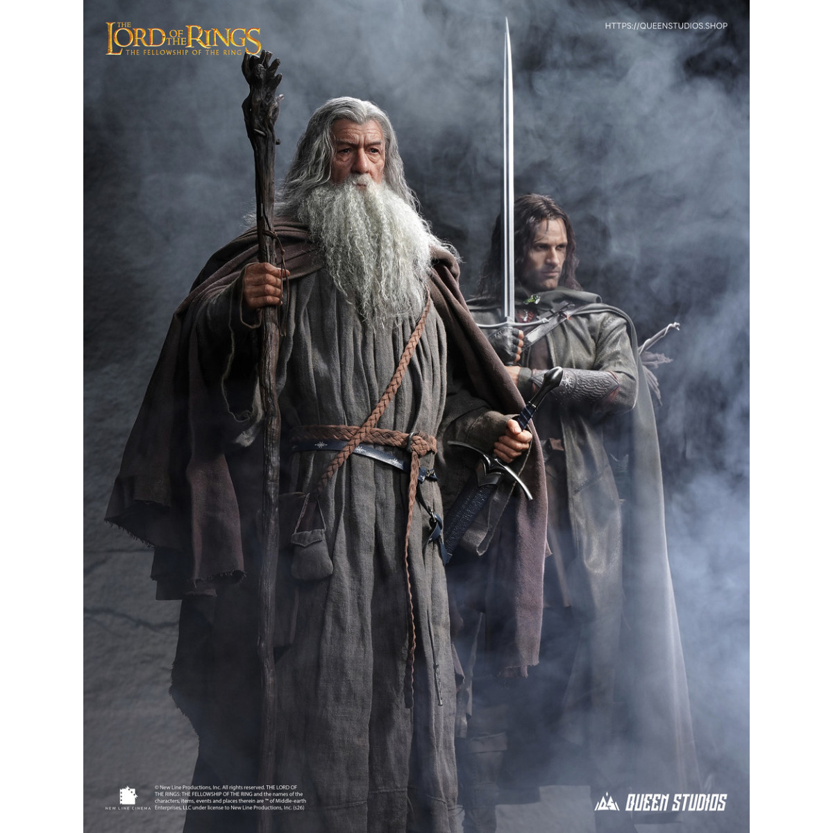 Queen Studios - Gandalf The Grey 1/3 Scale Statue - The Lord of the Rings: The Fellowship of the Ring