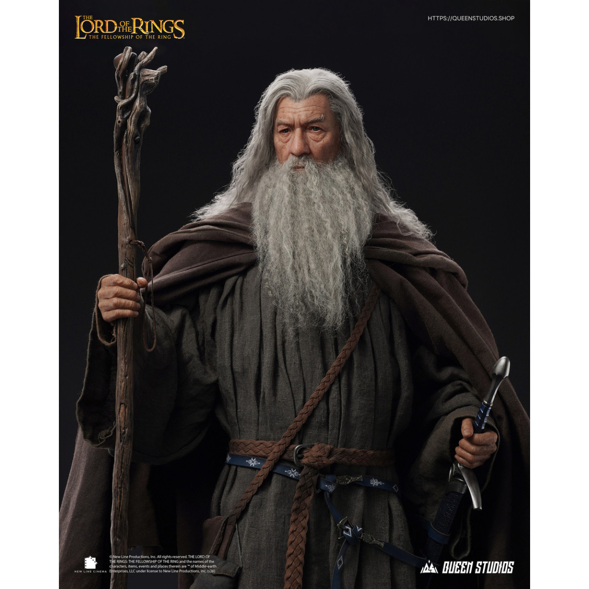 Queen Studios - Gandalf The Grey 1/3 Scale Statue - The Lord of the Rings: The Fellowship of the Ring
