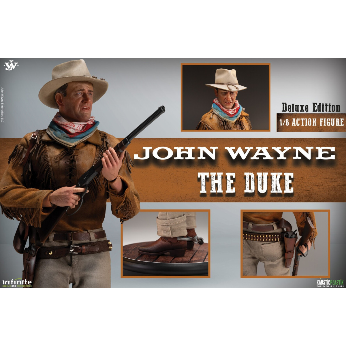 Infinite Statue X Kaustic Plastik - John Wayne The Duke Deluxe Edition 1/6