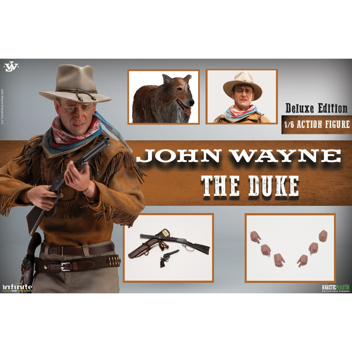 Infinite Statue X Kaustic Plastik - John Wayne The Duke Deluxe Edition 1/6