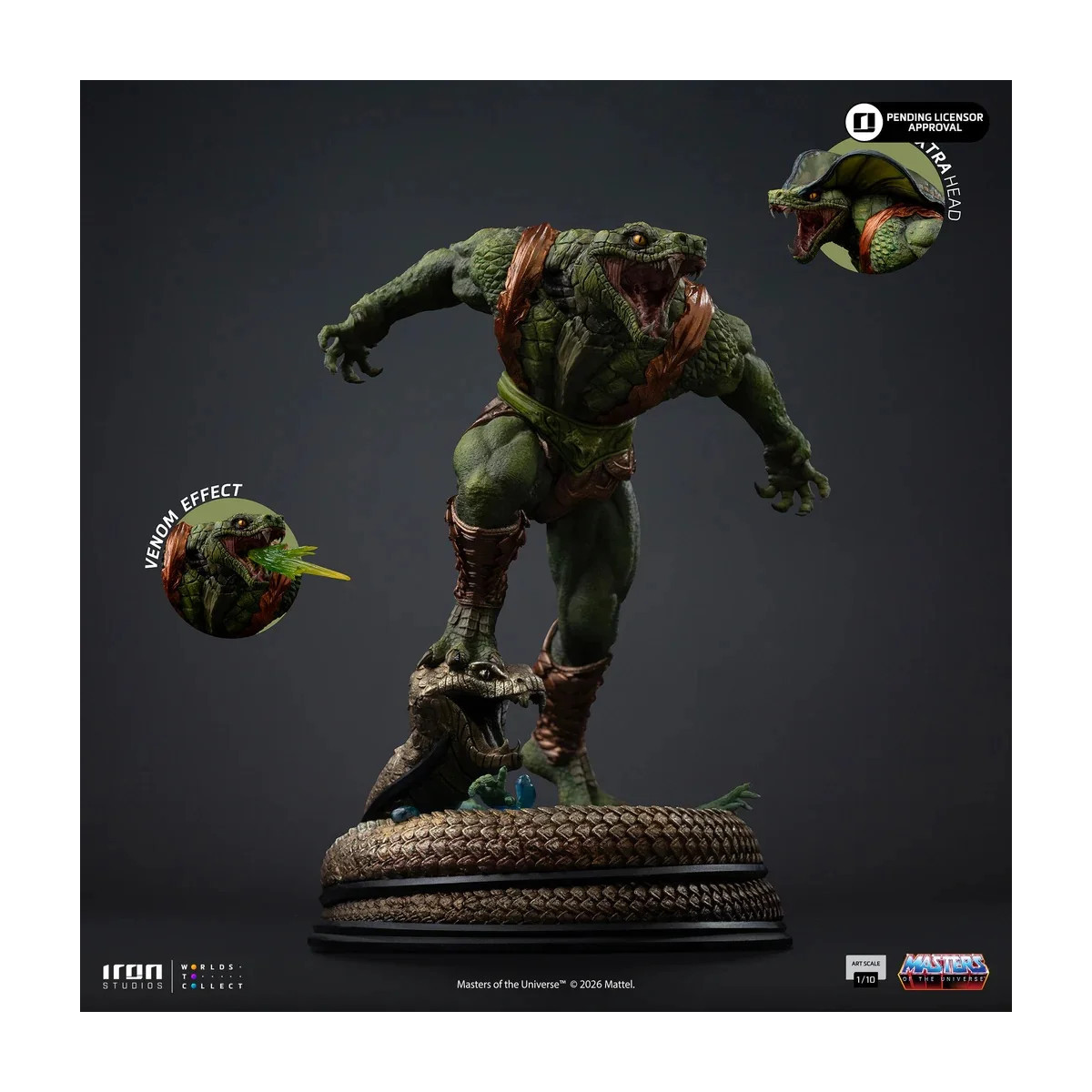 Iron Studios - Kobra Khan Art Scale 1/10 - Masters of the Universe - Die Meister des Universums