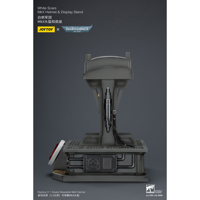 JoyToy - White Scars MkX Helmet & Display Stand 1/1