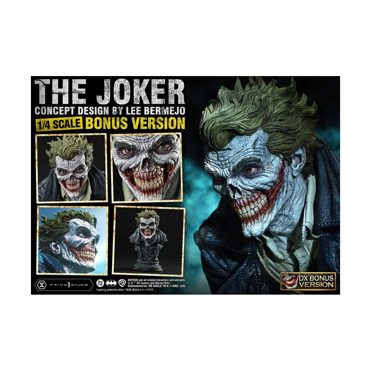 Prime 1 Studio - The Joker (Concept Design by Lee Bermejo) DX Bonus Version - Ultimate Premium Masterline Series 1/4