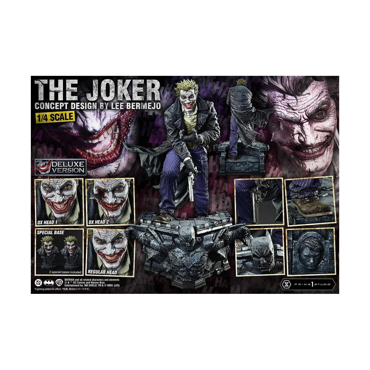 Prime 1 Studio - The Joker (Concept Design by Lee Bermejo) DX Bonus Version - Ultimate Premium Masterline Series 1/4
