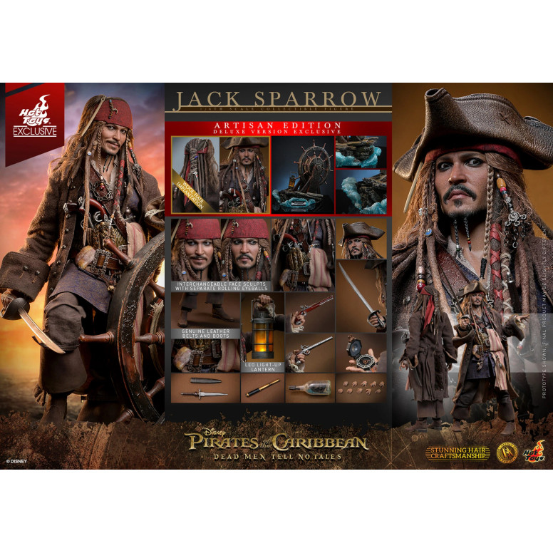 Hot Toys Pirates of the Caribbean - Jack Sparrow Artisan Edition Deluxe Version - Dead Men Tell No Tales