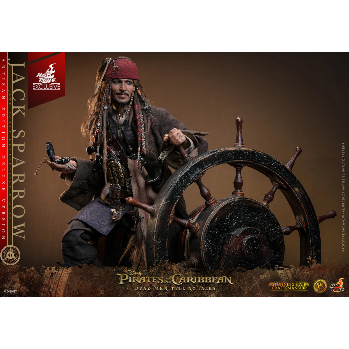 Hot Toys Pirates of the Caribbean - Jack Sparrow Artisan Edition Deluxe Version - Dead Men Tell No Tales