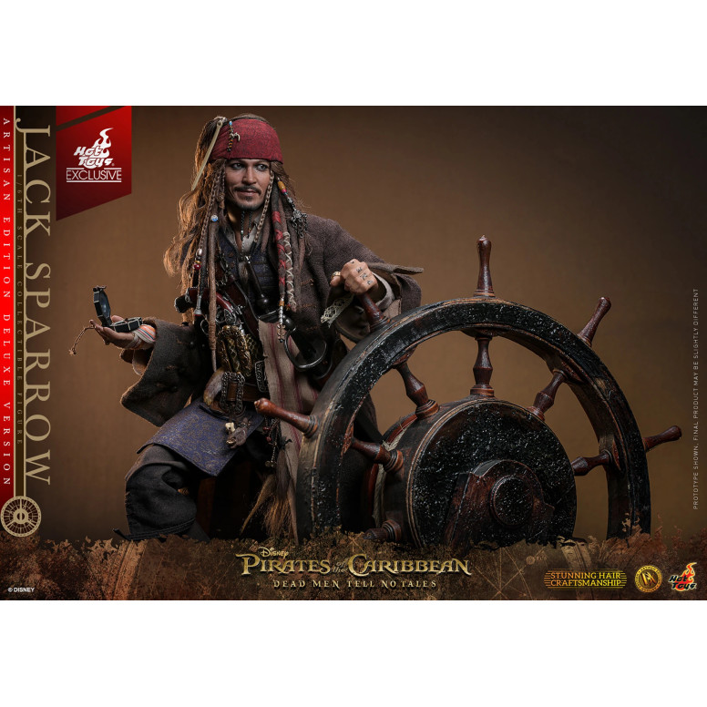 Hot Toys Pirates of the Caribbean - Jack Sparrow Artisan Edition Deluxe Version - Dead Men Tell No Tales
