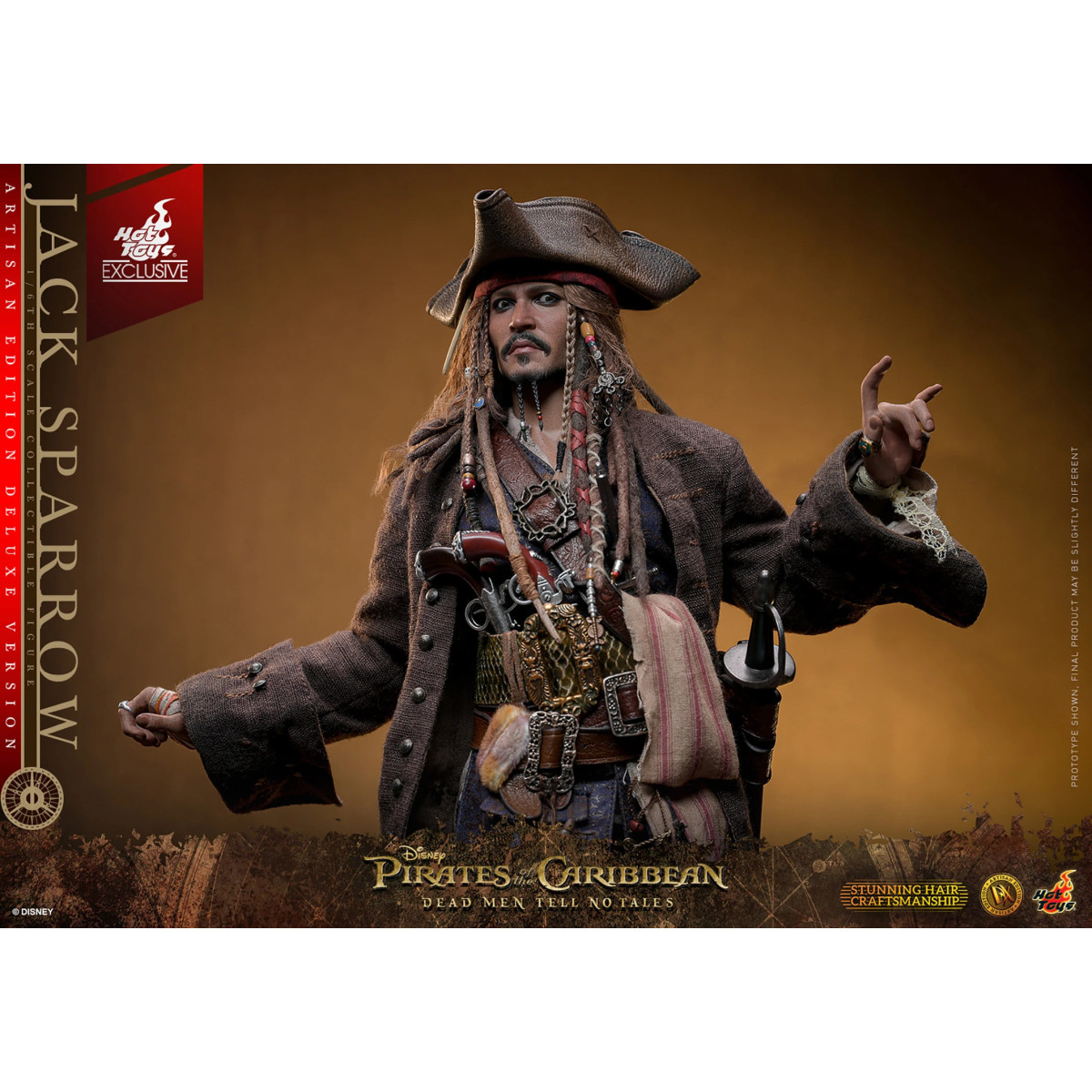 Hot Toys Pirates of the Caribbean - Jack Sparrow Artisan Edition Deluxe Version - Dead Men Tell No Tales