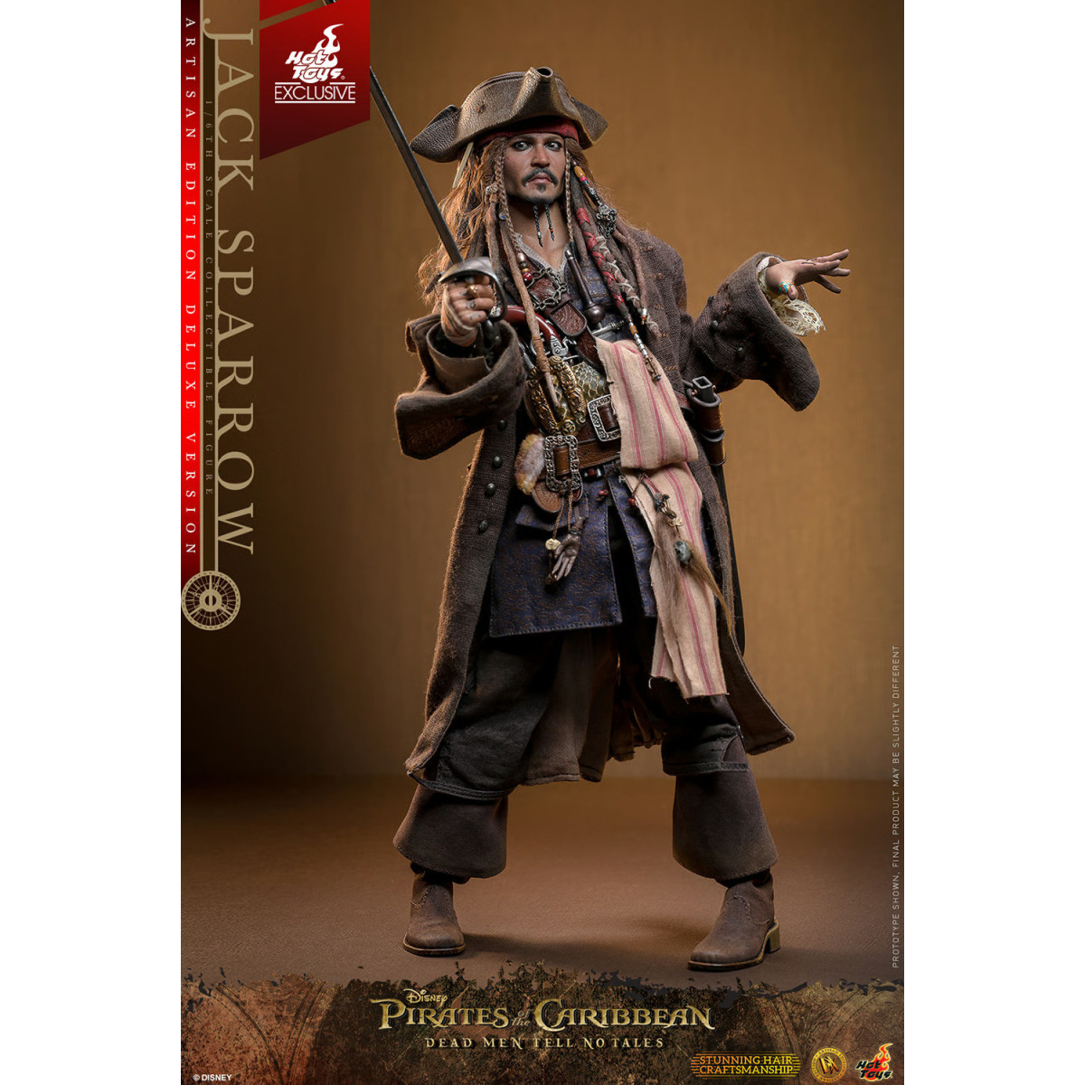 Hot Toys Pirates of the Caribbean - Jack Sparrow Artisan Edition Deluxe Version - Dead Men Tell No Tales
