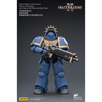 JoyToy - Space Marines II - Ultramarines - Heavy Intercessor with Heavy Bolt Rifle and Bolt Pistol 1/18