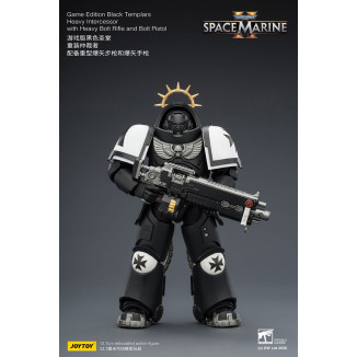 JoyToy - Space Marines II - Black Templars - Heavy Intercessor with Heavy Bolt Rifle and Bolt Pistol 1/18