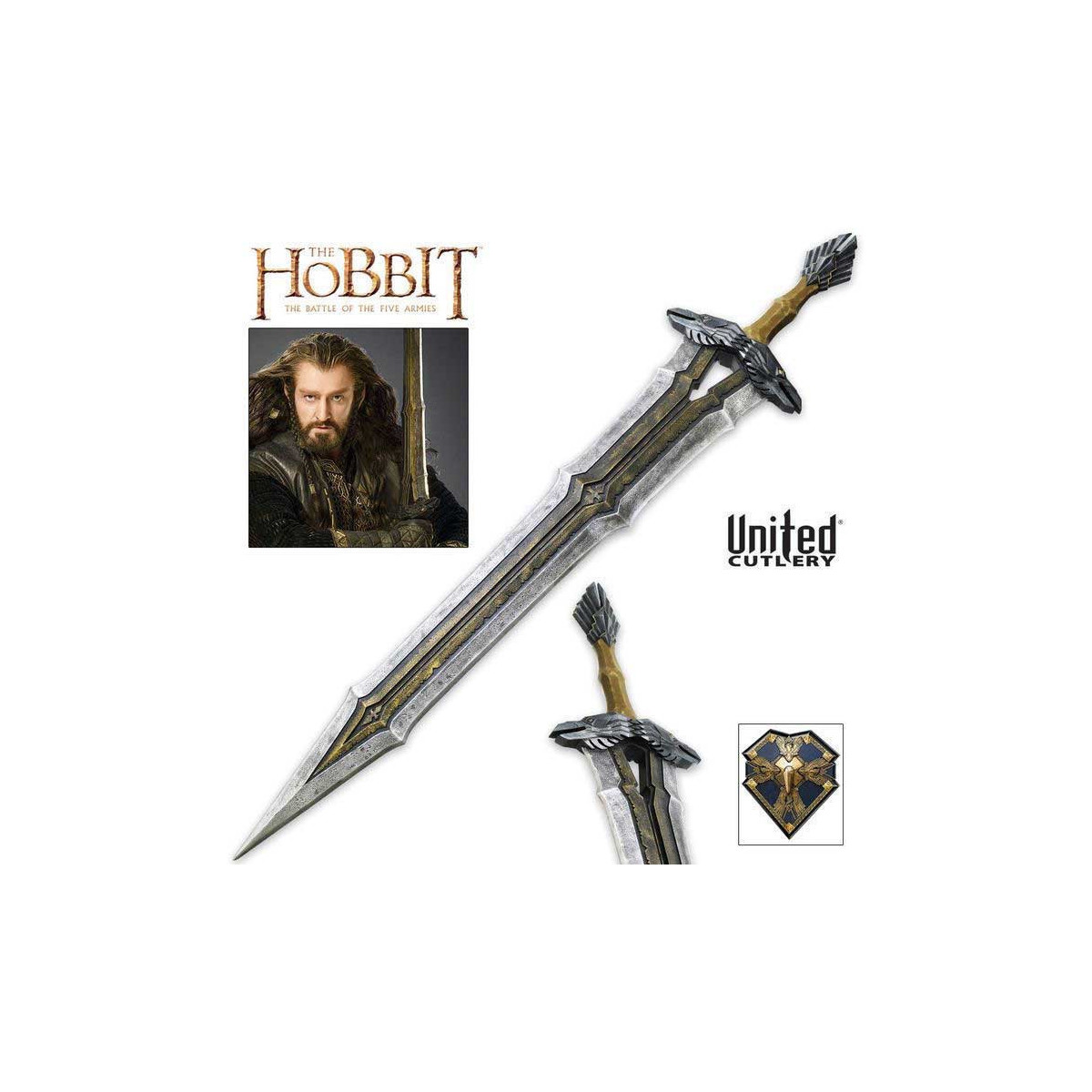 United Cutlery Hobbit Schwert von Thorin Oakenshield Regal | Figur
